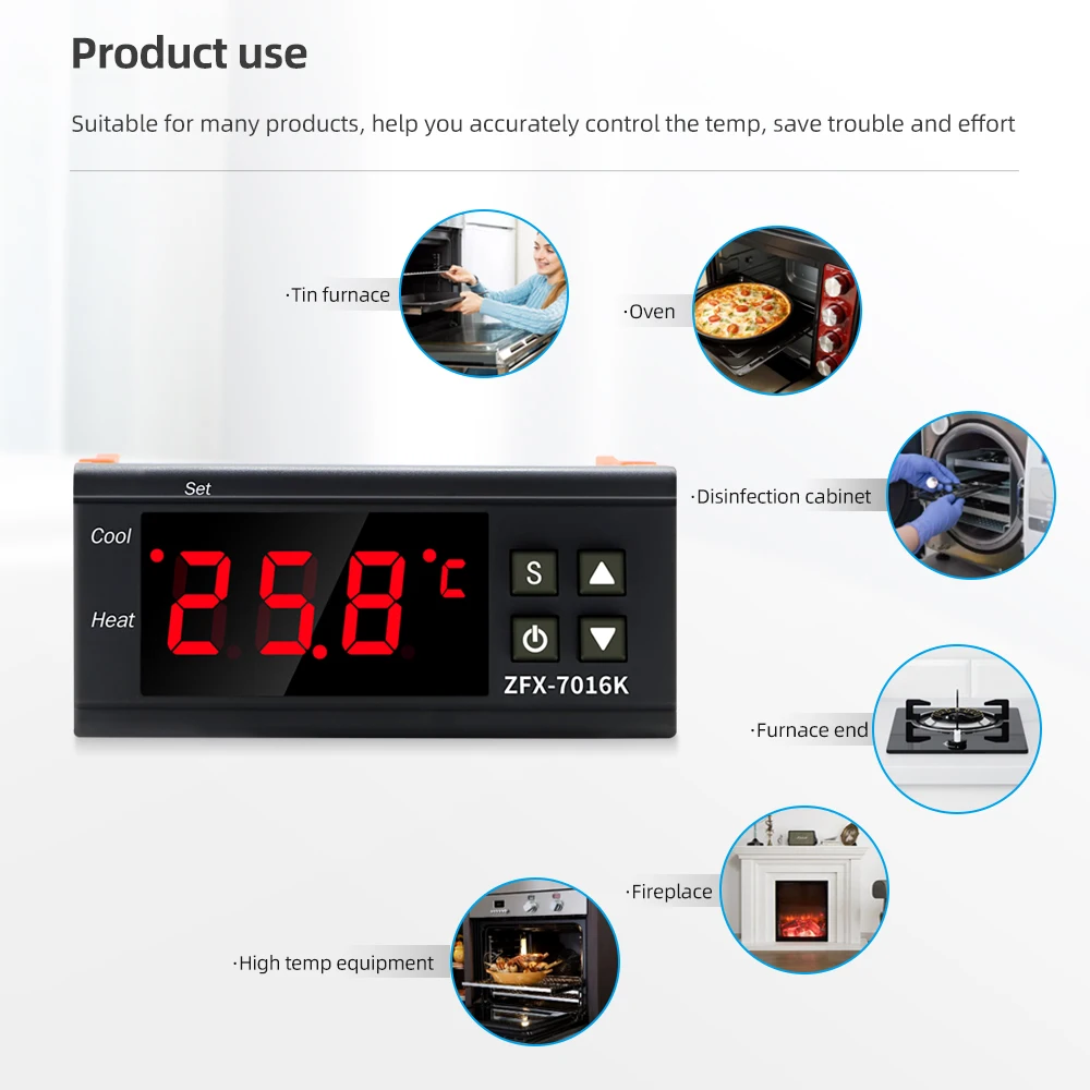 ZFX-7016K 스마트 디지털 온도 조절기 온도 조절기 스위치 스마트 홈 컨트롤러