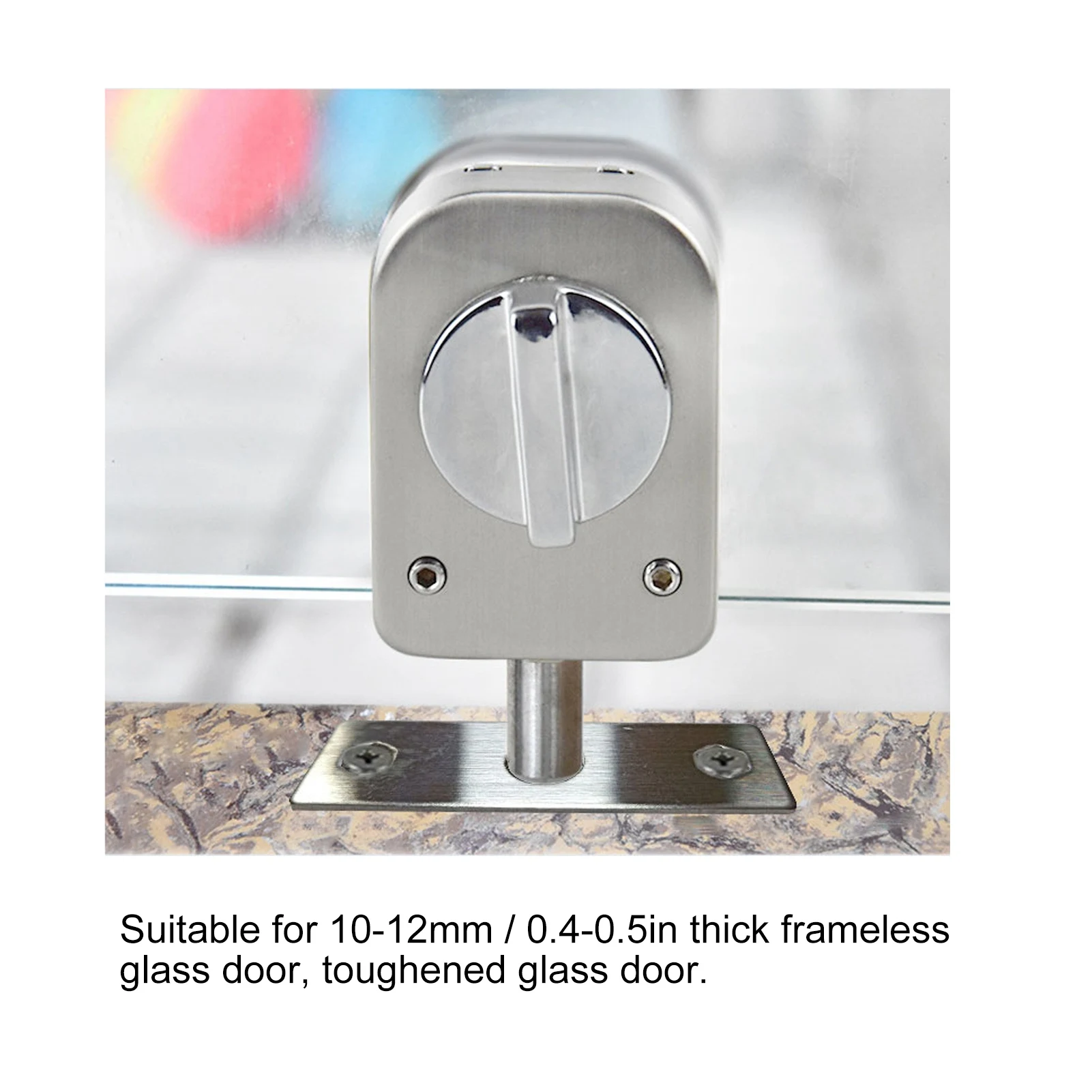 2 Set Stainless Steel Cabinet Door Lock for Bathroom Toilet Shop Glass Doors Lock Cabinet Door