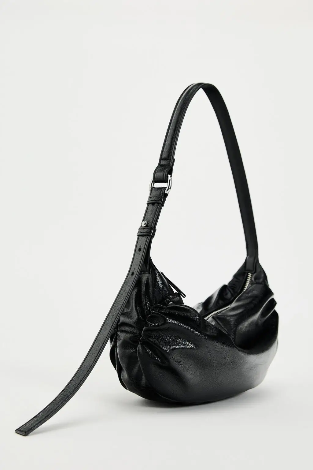 Fashion Pleated Handlebags for Women PU Cloud Bags Leisure Armpit Bag Shopping Shoulder Bags Dumpling Handbag Female Hand Bags