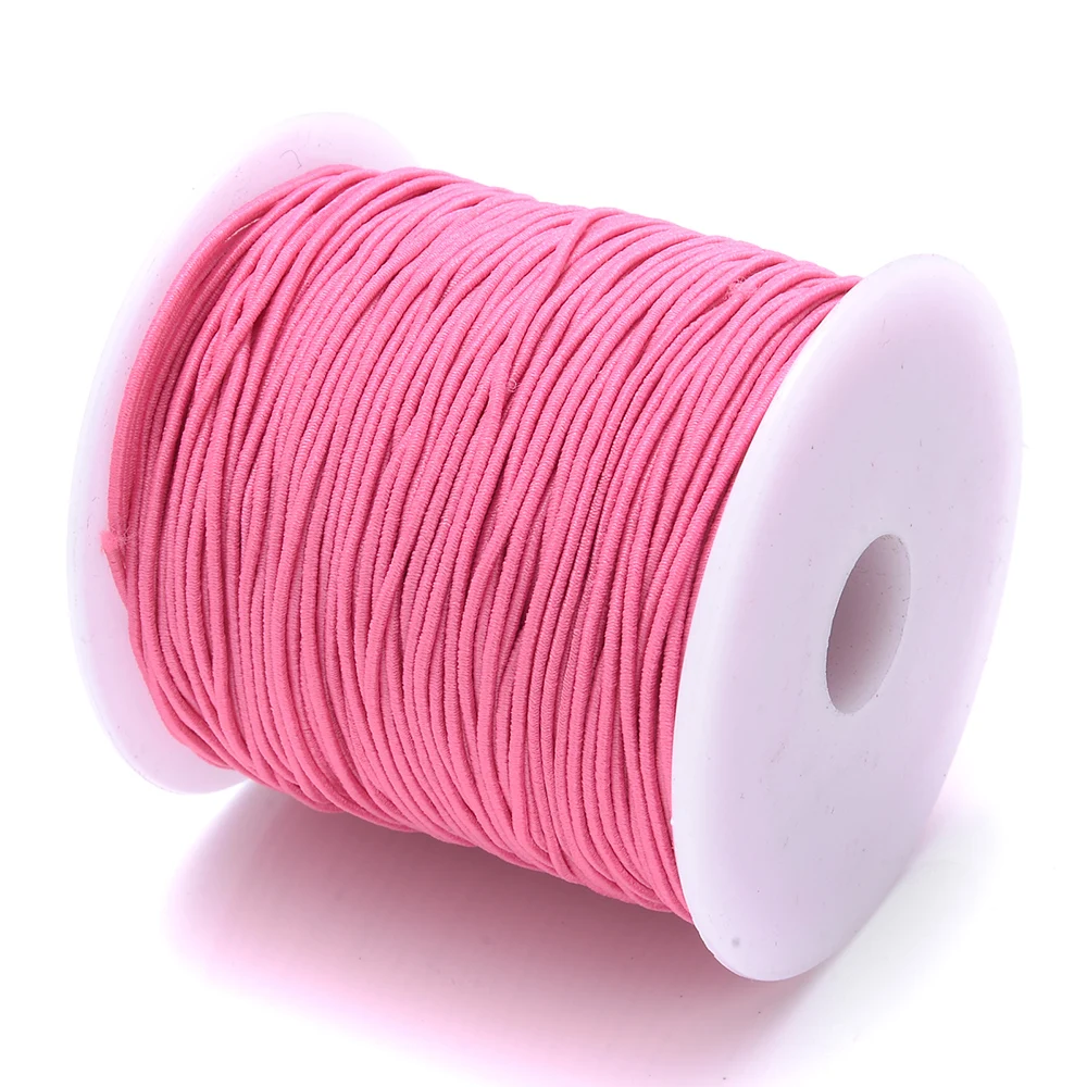 100 m/Rolle, 1 mm, farbiger Kern, gesponnenes elastisches Fadenseil, hohe Qualität und hohe Elastizität, DIY-Perlen-Elastikfaden für Schmuckhandwerk – Detail 10