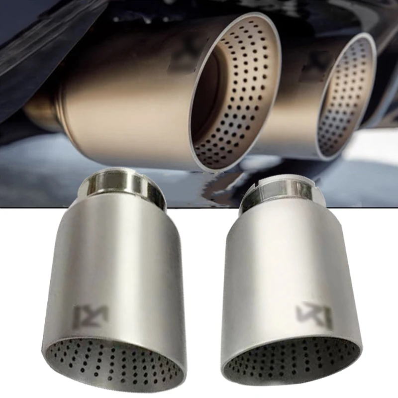 1 piece Exhaust Tip Matte 304 Stainless Steel Car Muffler System for AK