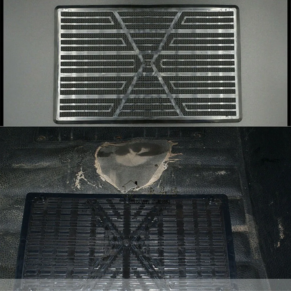 

Black Car Carpet Foot Heel Mat PVC Patch Pedal Plate Universal Waterproof Cover Driving Position High Quality New