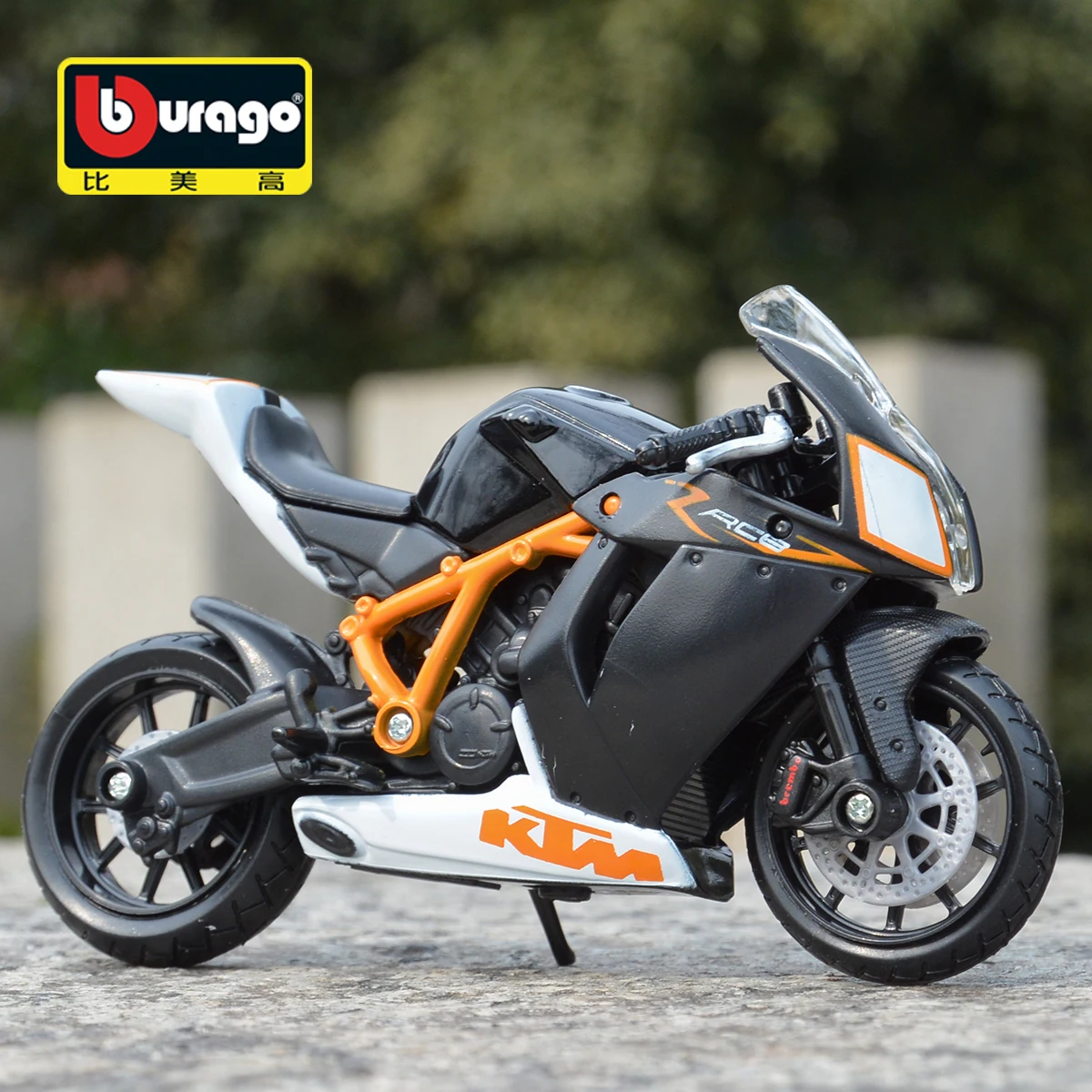 

Bburago 1:18 KTM 1190 RC8 R Static Die Cast Vehicles Collectible Hobbies Motorcycle Model Toys