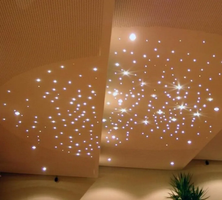 FYEP-31 Pointed Lights 30pcs Starry Sky Decoration Fiber Optic Light Cable Plastic End Fittings with 0.75mm/1.0mm/1.5mm Fixed fiber optic cable fiber optic lamp fiber optic ceiling kit
