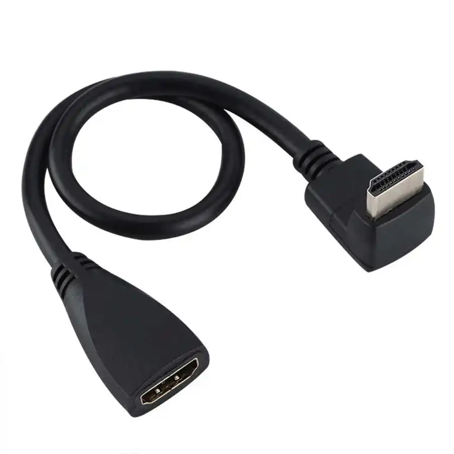 고품질 풀 HD1080p HDMI 케이블, HDMI 수-암 케이블 (90 ° 벤드)