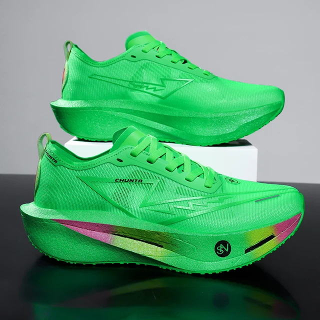 Chaussures de course Marathon pour hommes, semelle carbone, sport spécialisé, respirantes, légères, confortables pour femmes, baskets athlétiques Chunta 4 Chaussures de course Marathon pour hommes, semelle carbone, sport spécialisé, respirantes, légères, confortables pour femmes, baskets athlétiques Chunta 4