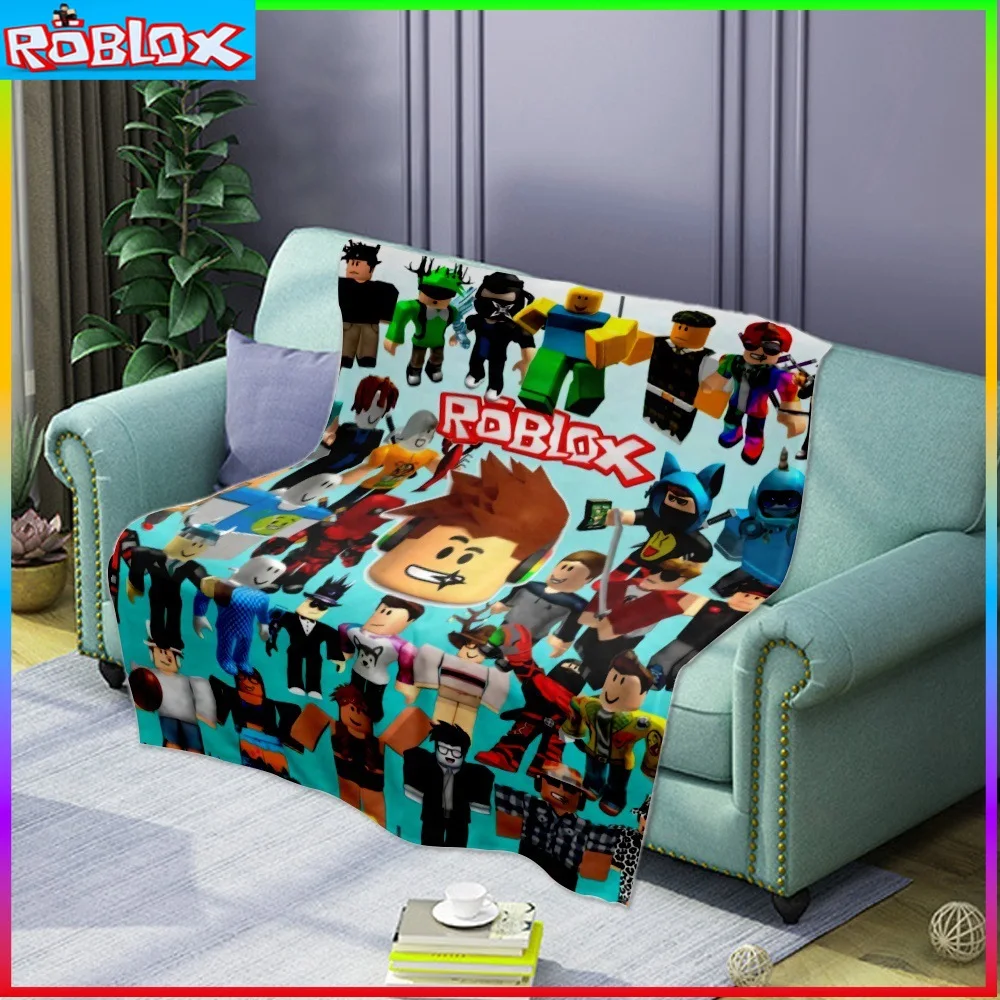 

ROBLOX Soft and Comfortable Roblox Nap Blanket Flannel Printed Warm Sleeping Blanket Peluches Mother Kids