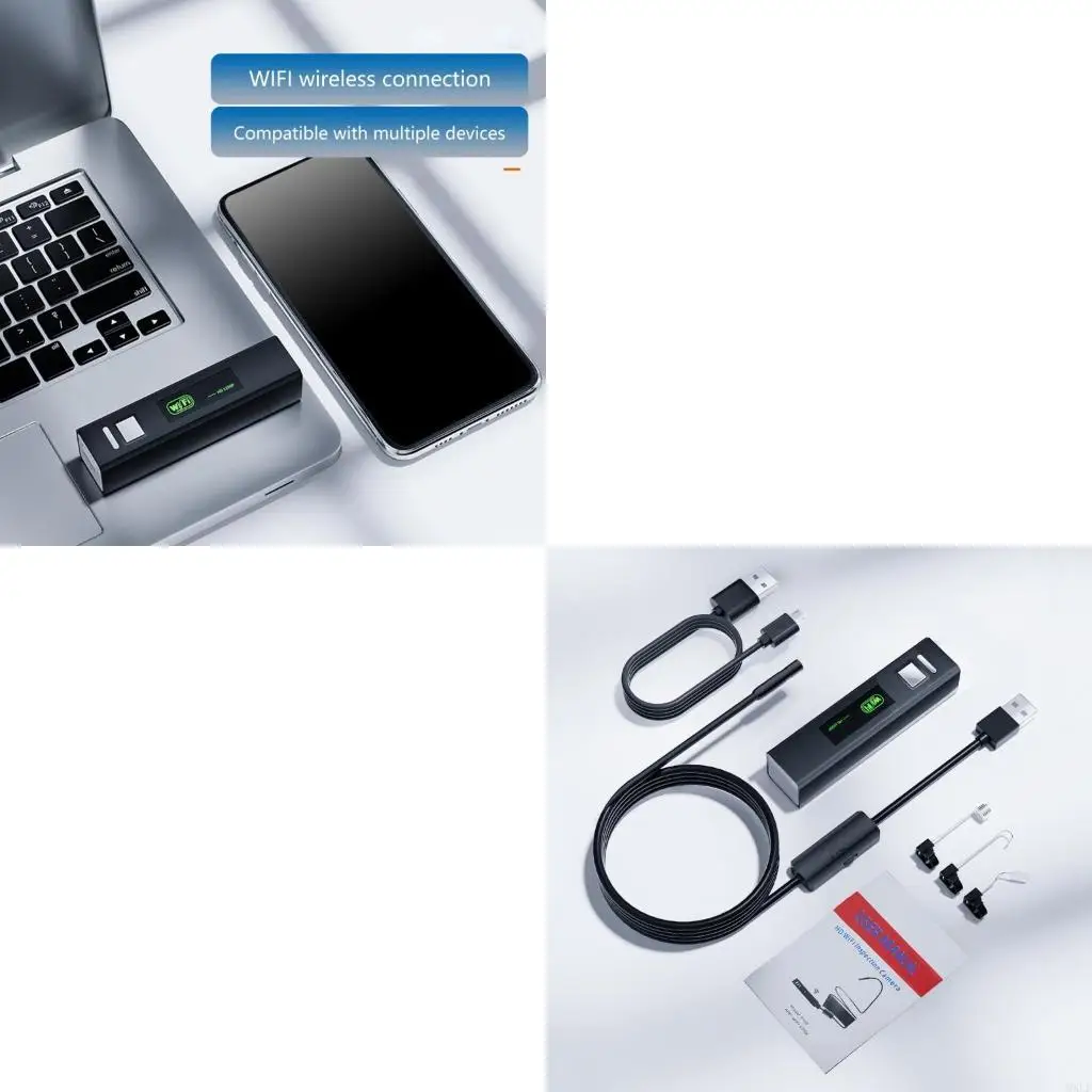 Wi -Fi 8 LED 내시경 카메라 뱀 검사 범위 Borescope 카메라 8mm ..