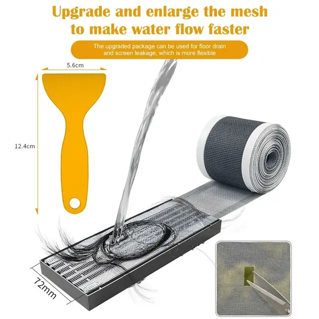 Filtri Scarico Doccia USA E GETTA - 25PCS Rete Acchiappacapelli Adesiva, Diametro 11cm, Previene Intasamenti - Foto 9