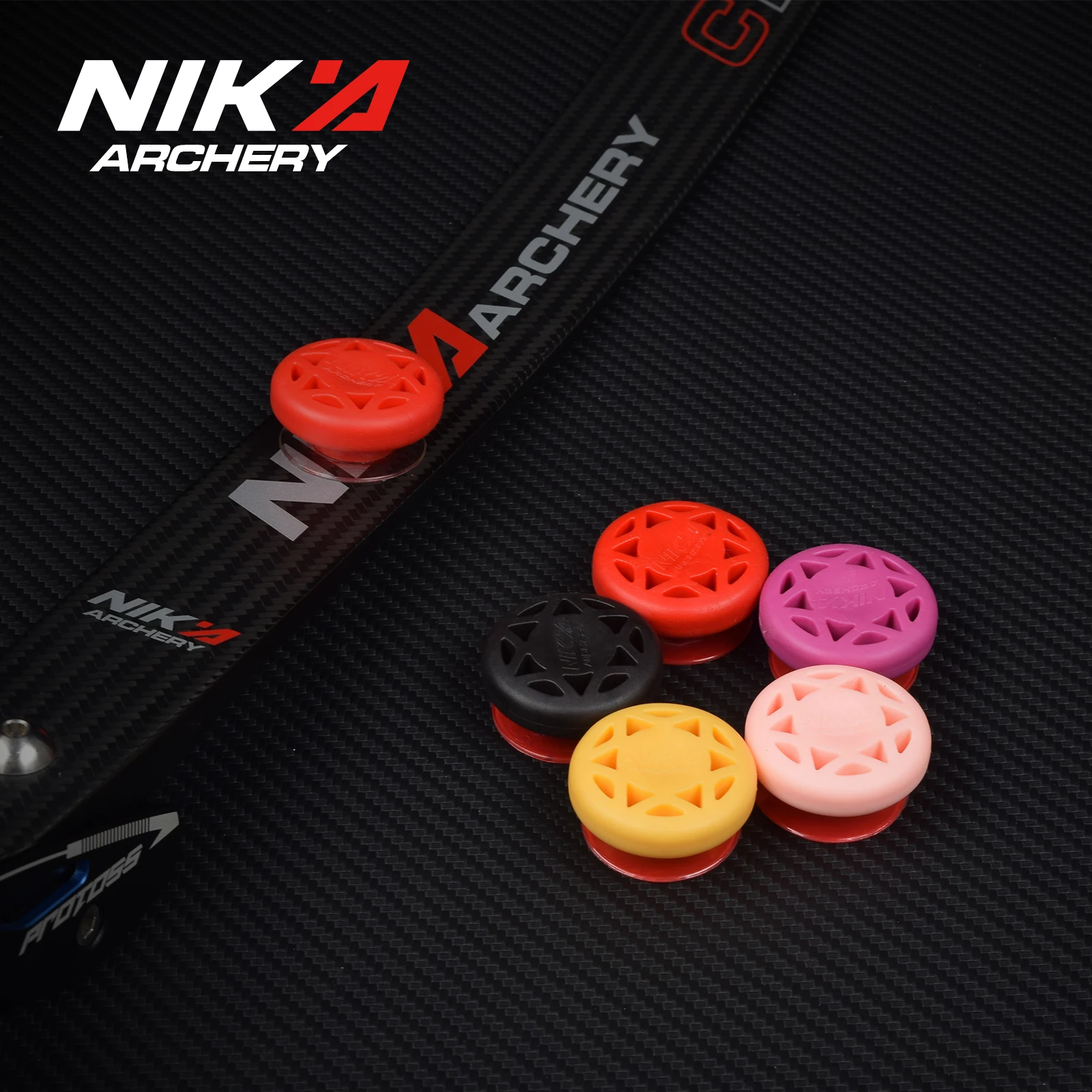 2Pcs/1Set NIKA Archery Stabilizer Bow Limbs Stabilizer Shock Recurve Bow Absorber Vibration Dampener Hunting Accessories 6