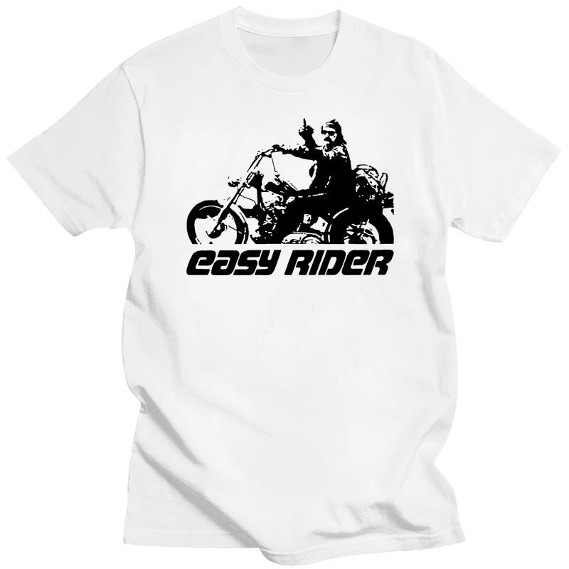 

Футболка Easy Rider с изображением Денниса хоппера и среднего пальца, потрясающая стильная рубашка на заказ, в стиле хип-хоп, европейский размер, уникальная, лето