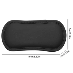 Luxurious PU Leather Car Console Knee Cushion Pad - Enhanced Comfort Accessory (Black)
