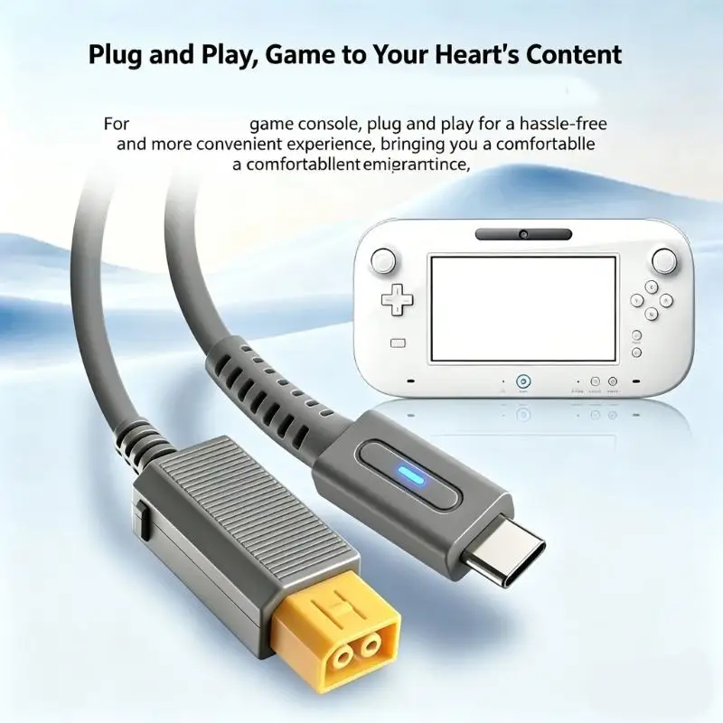 1.8M USB 유형 C-전원 케이블 회색 PVC 충전기 게임 콘솔 용 와이어 게임 액세서리 충전 와이어 코드 D2RC