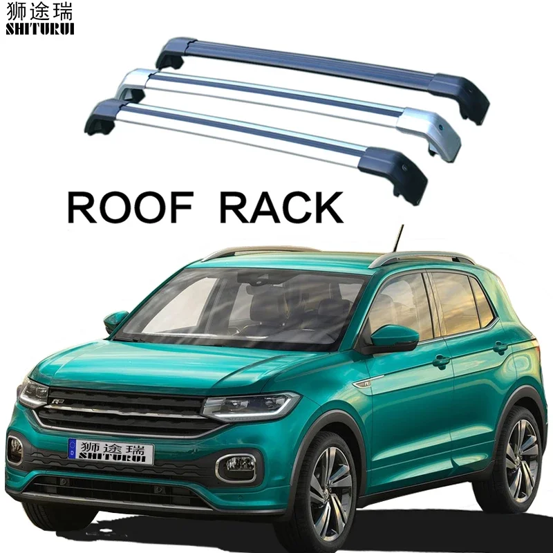  2 PièCes Barres Transversales De Galerie De Toit pour VW  T-Cross 2019 2020 2021 2022 2023, Voiture Porte Bagages Aluminium Galerie  Toit