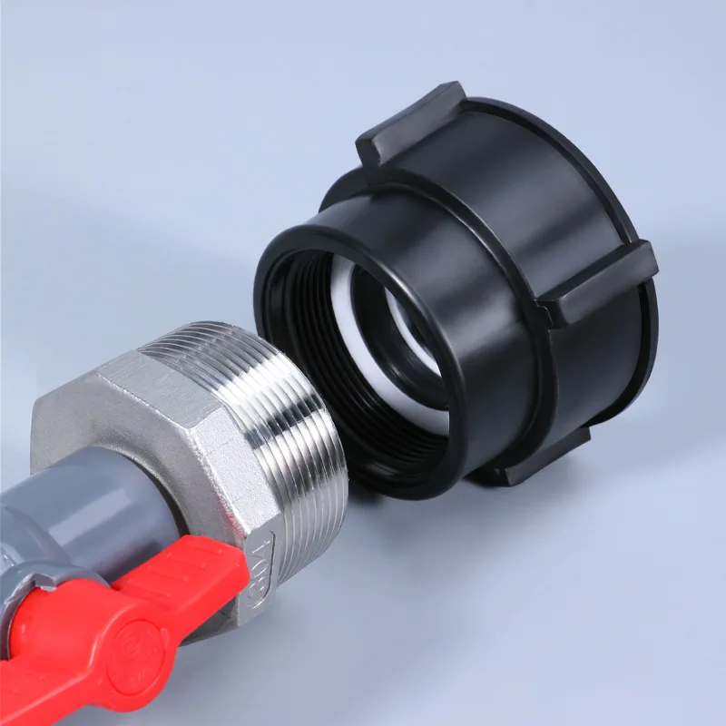 75mm Female Coarse Thread To 2 Inch Male Fine Thread IBC Tank Adapter Fitting Ton Bucket Accessories Valve Adapter