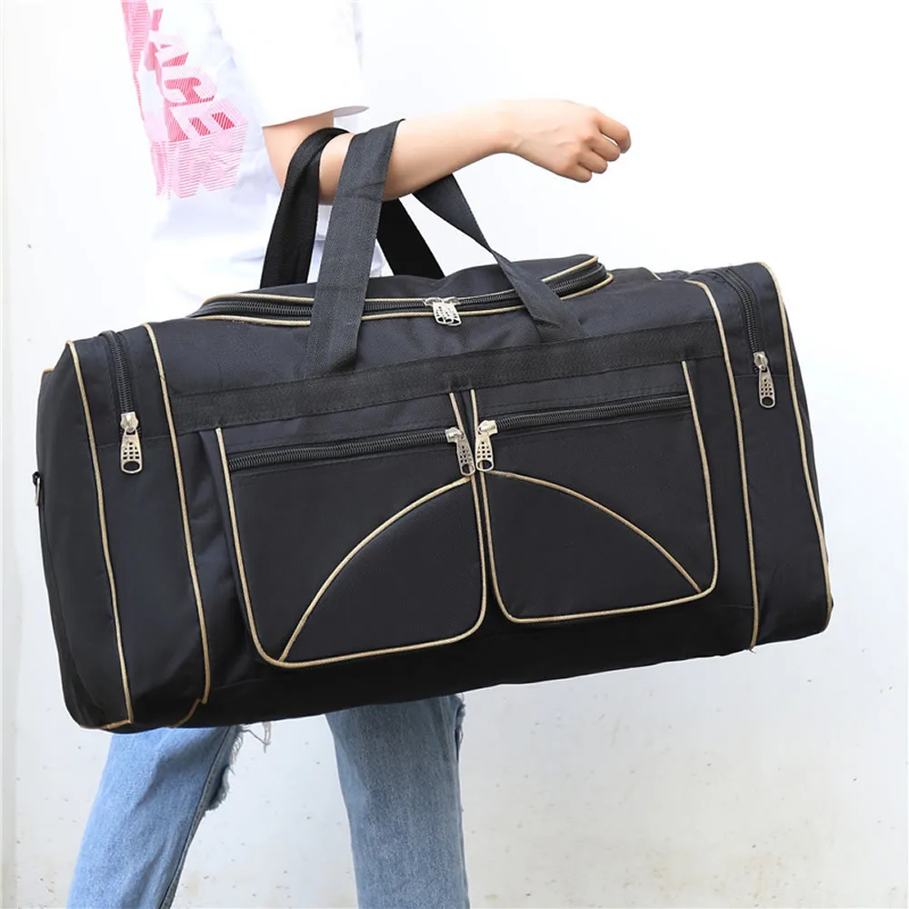 GNWXY Extra Large Moving Bag Girl Minimalist Male Luggage Bag Foldable Sports Bag Oxford Large Capacity Handheld Crossbody Bag