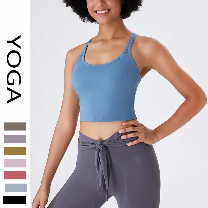 

Top Women's Back Fitness Sports Tank Top Yoga Bra