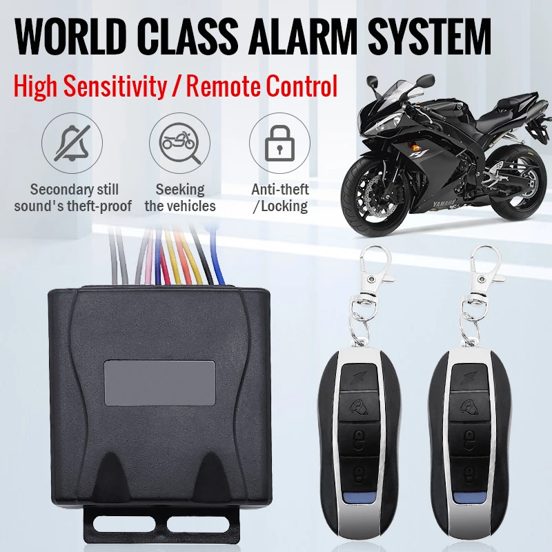 Motorbike Anti-theft Security System Electric Remote Alarm