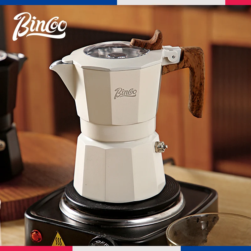Bincoo Moka Pot Double Valve 2 Cup Stovetop Espresso Home Camping