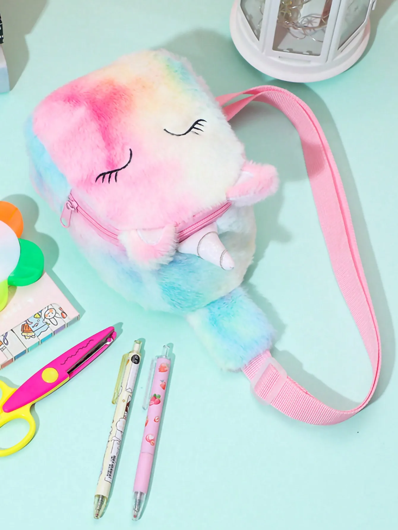 Girls Unicorn Plush Crossbody Bag 4