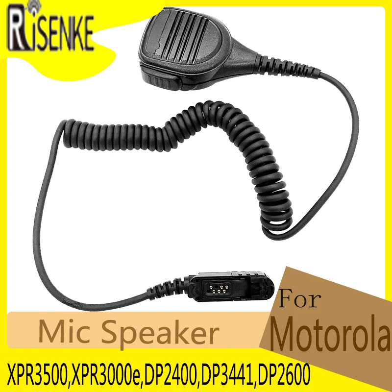 Waterproof Speaker Microphone Mic, PTT for Motorola XPR3500,XPR3000e,DP2400,DP3441,DP2600,MTP3250,XiR P6600,Tetra MTP3100