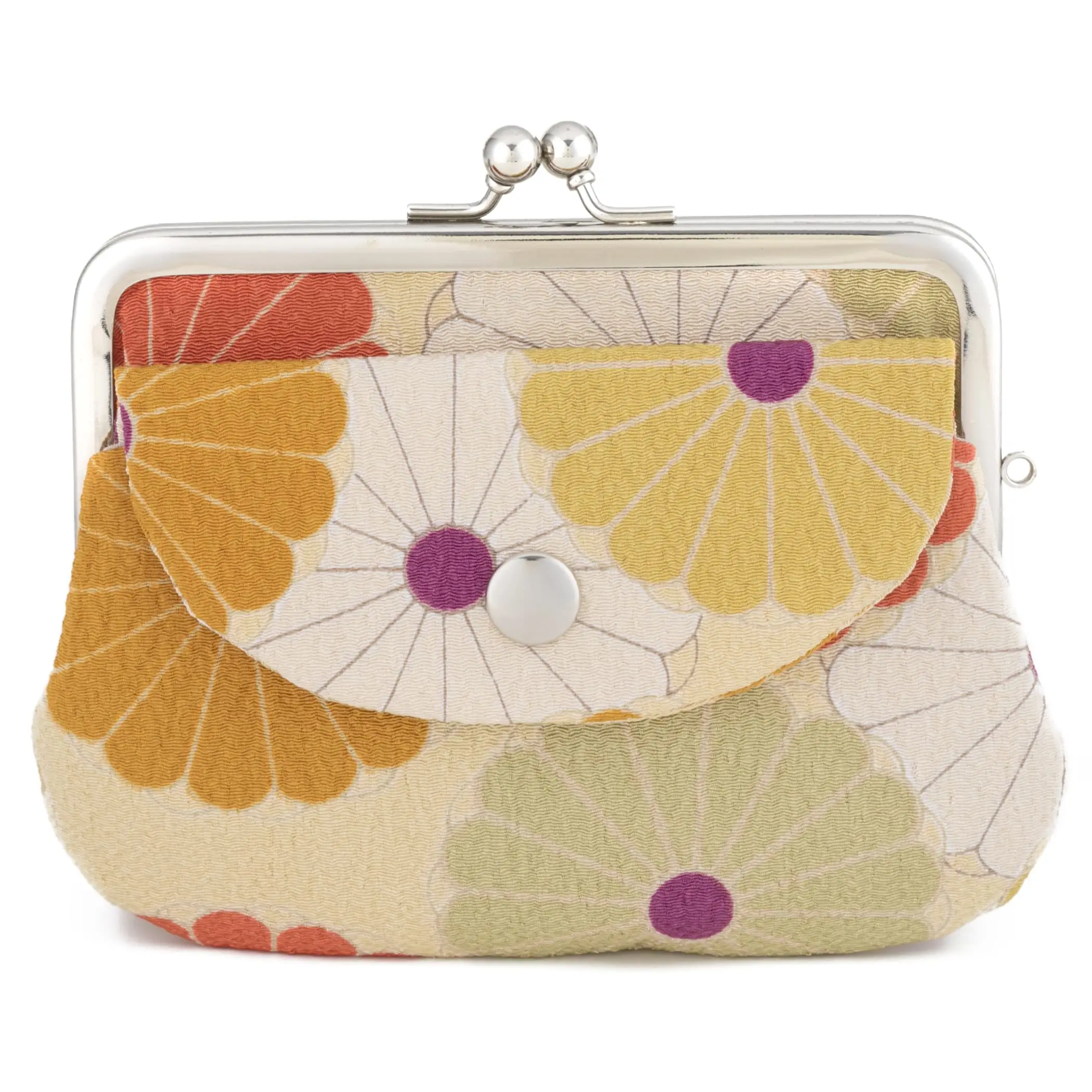 

Vintage Floral Kiss Lock Coin Wallet - Add a Touch of Retro Charm to Your Accessories