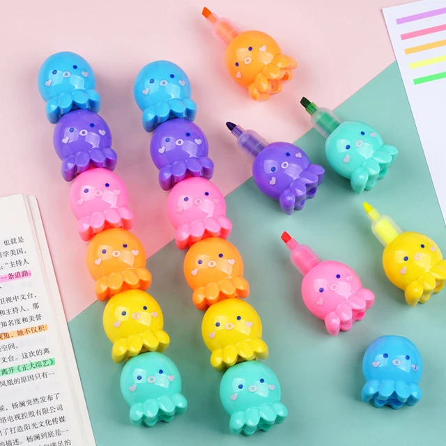 Buy 34 Pcs Cute School Supplies Set 12 Syringe Highlighters 4