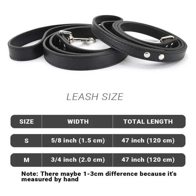 16 Colors Dog Leash Soild Color Leather Pet Walking Training Leads For Small Medium Dogs Cat In Collar And Harness 120cm 6