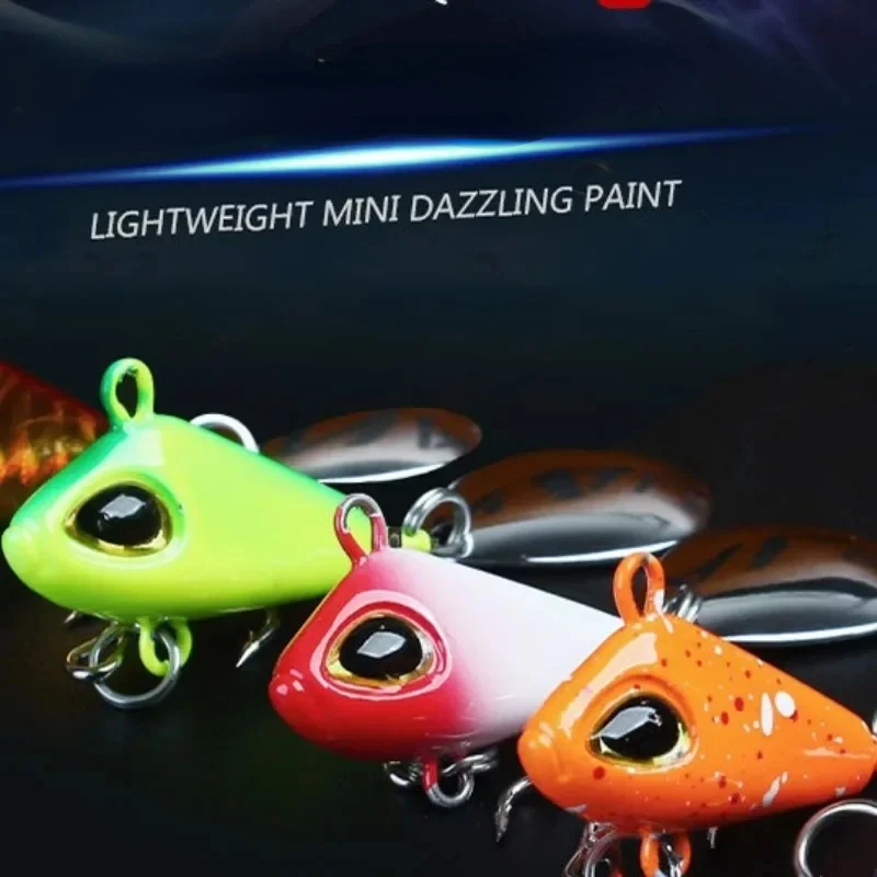 New Metal Mini VIB With Spoon Fishing Lure 7g 12g 18g 24g Fishing Tackle Pin Crankbait Vibration Spinner Sinking Bait