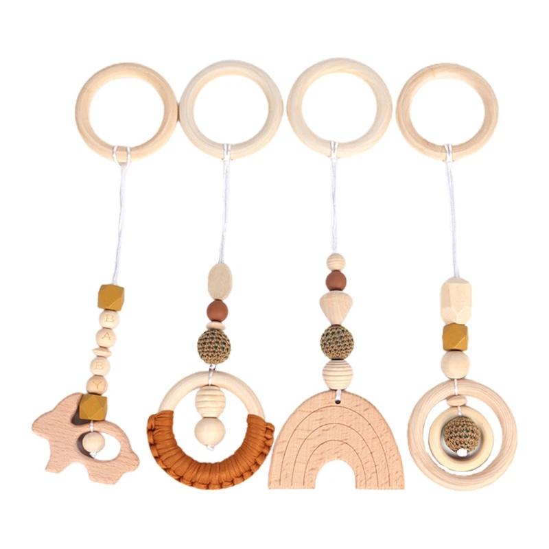 Baby Sensory Hanging Pendants Rattle Newborn Teething Nursing Gifts