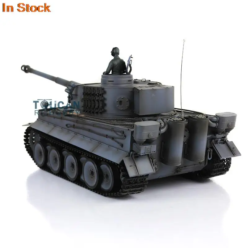 1/16 HENG LONG 7.0 Plastic Ver German Tiger I RC Tank 3818 Radio Model with Sound System BB Shoot Unit BB Pellets TH17246-SMT4 4
