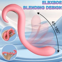G-Punkt-Dildo-Vibrator, Klitoris-Nippelstimulation, 10, vibrierender Analplug, flexibles Silikon, Sexspielzeug für Erwachsene für Frauen, Lesben 5