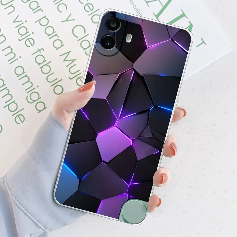 Clear Shockproof Fashion Print Soft Silicone TPU Phone Case