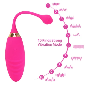 10 Speeds G-spot Vibrators for Women Vibrating Egg Kegel Exercise Vaginal Ball Remote Control Bullet Vibrator Sex Toys for Women 4