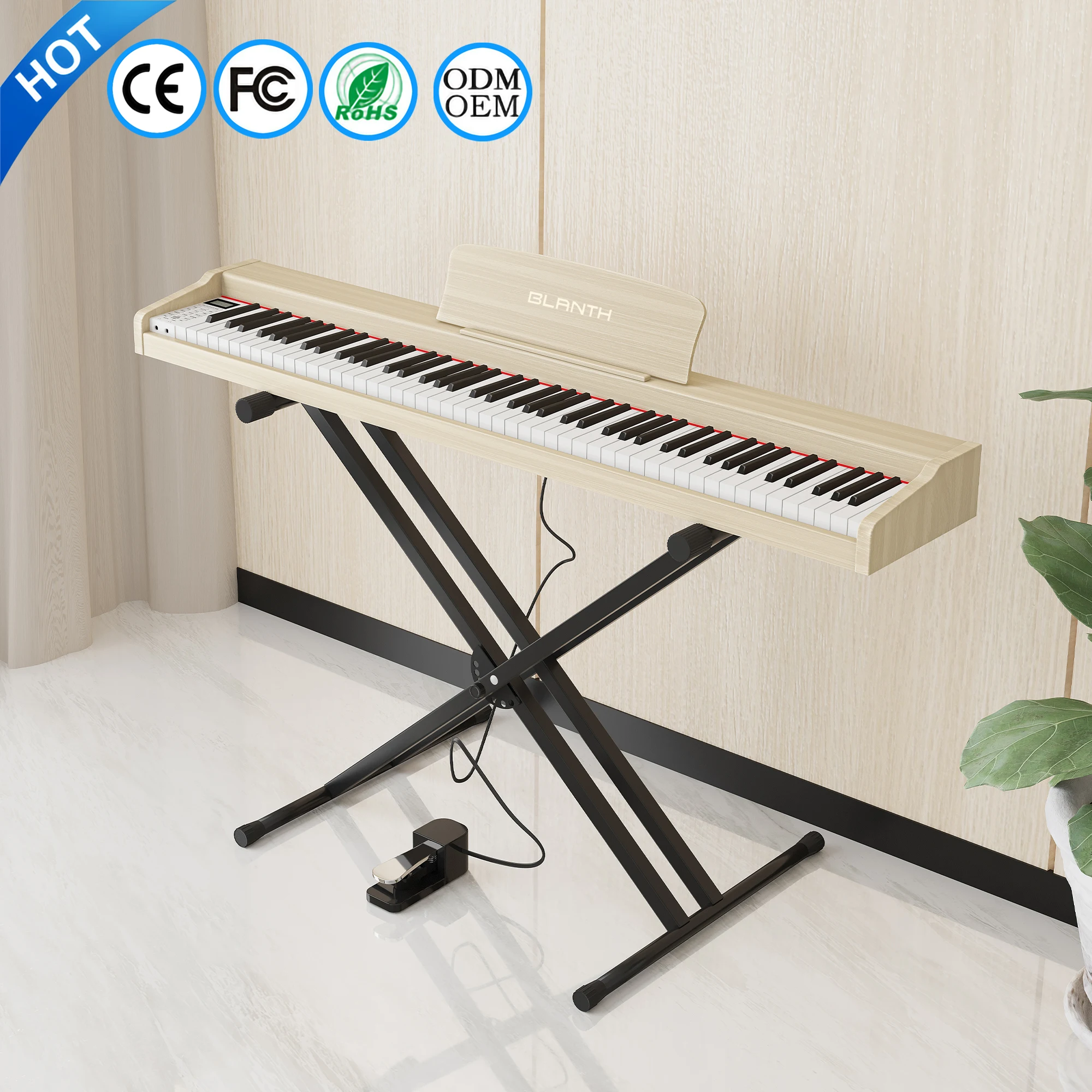 BLANTH digital piano 88 keys portable keyboard organ