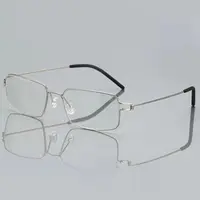 Lunettes de lecture anti-lumière bleue pour hommes, lunettes de lecture d'affaires, cadre en alliage de titane, hypermétropie masculine, presbytie, lunettes pour délinquants 3