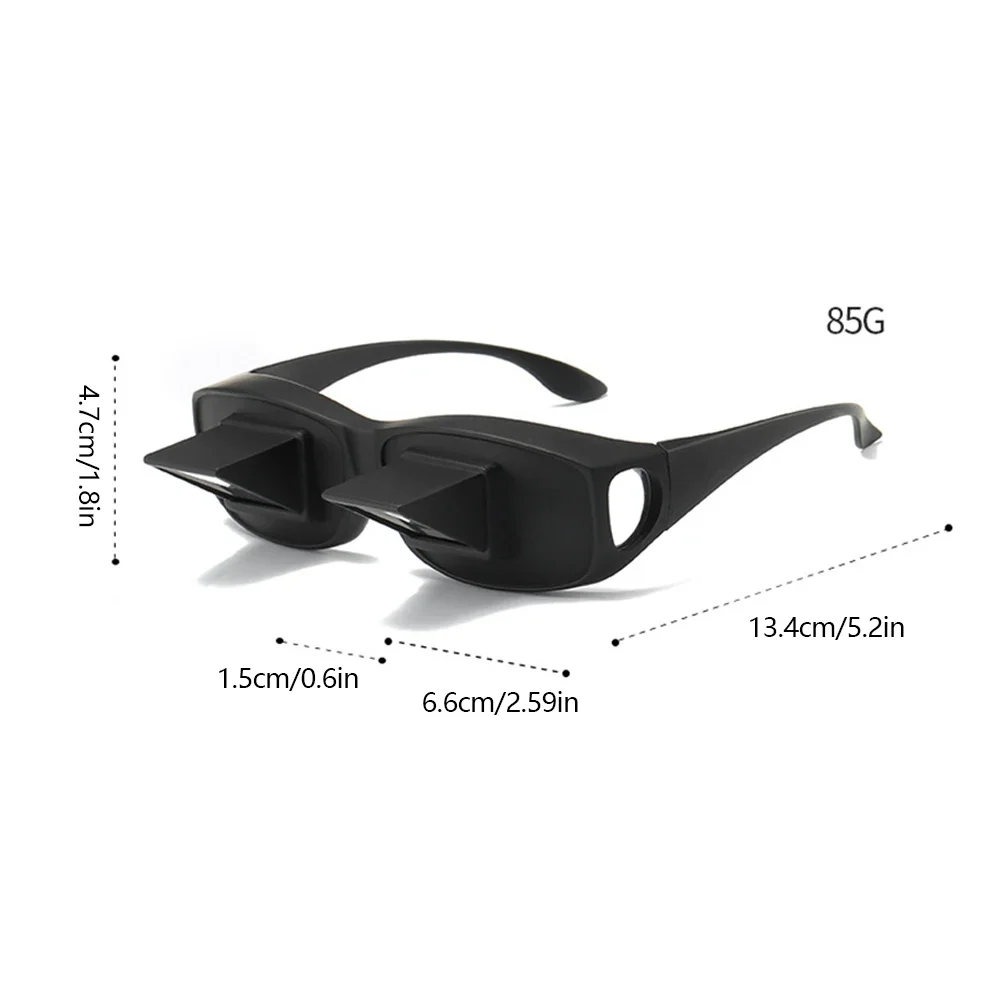 Lazy Creative Periscope Horizontal Reading Books Sit Glasses On Bed Lie Down View TV Myopia Usable Prism Spectacles