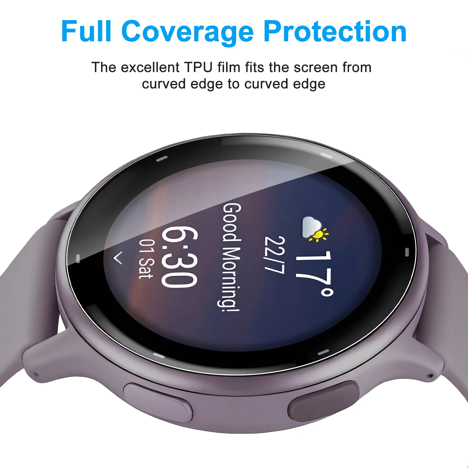 5 Films Protecteurs Hydrogel Pour Garmin Vivoactive 5/6 - Protection D'écran TPU Flexible, Anti-rayures, Auto-réparant - 4