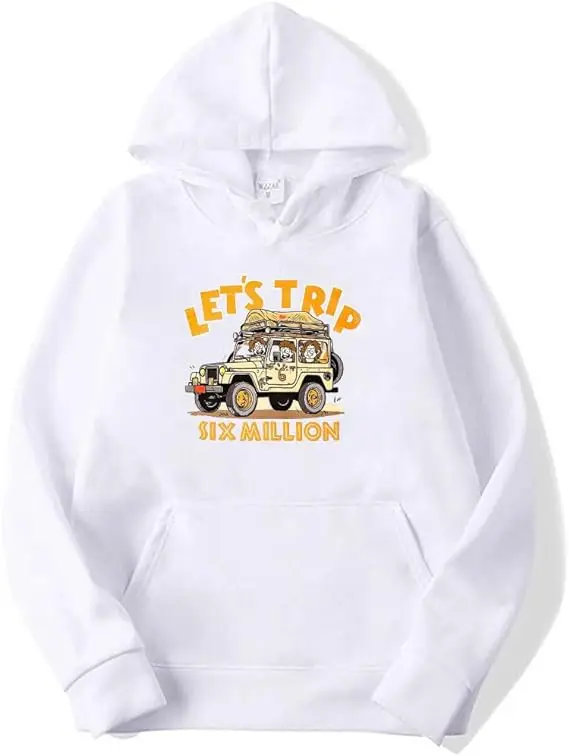 thumbnail image 1 of Sudadera con capucha Sturniolo Triplets Let's Trip Six Million, de invierno, unisex, para hombre y mujer, de manga larga, estilo urbano, 1 of 4