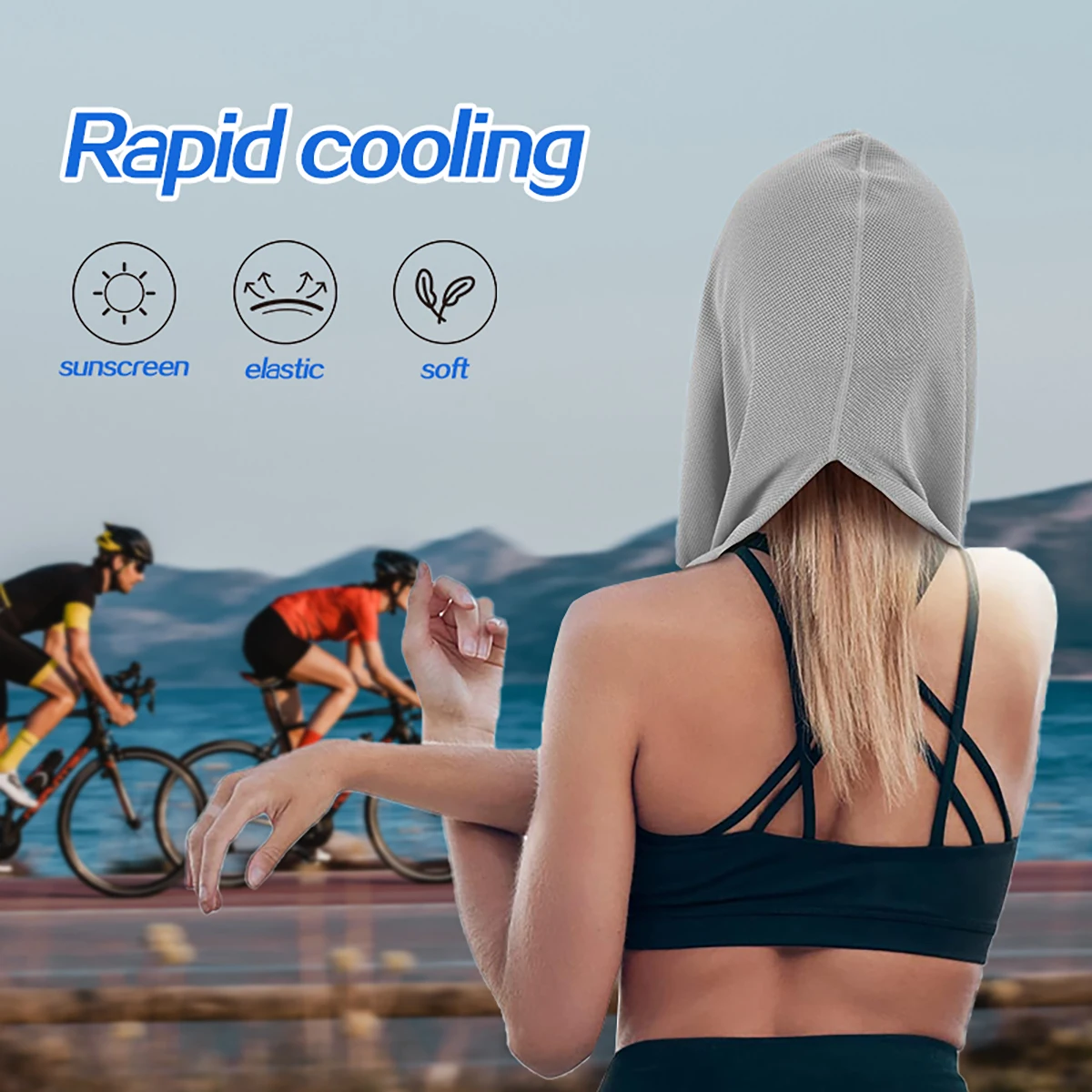 Magic Instant Chilly Towel for Neck Cooling Microfiber Soft Summer Gift for Men Dad Construction Worker