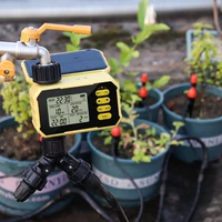 YAGO Household Solar Irrigation Timer LCD Automatic Irrigation System Outdoor Smart Garden Watering Tool Adjustable Program 2