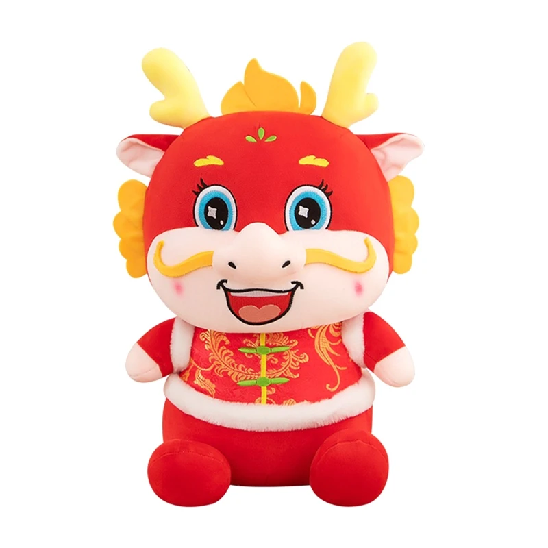

Animal Doll Mascot Dragon Doll Stuffed Animal Zodiac Dragon Toy For Chinese New Year Decoration