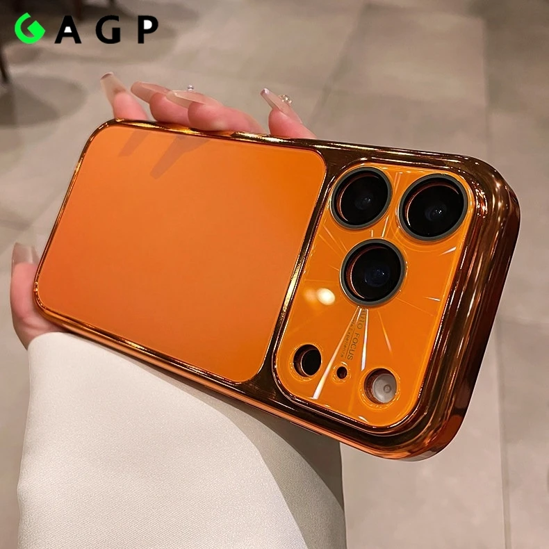 Luxury Plating Frosted Slim Phone Case with Color Frame Back Cover