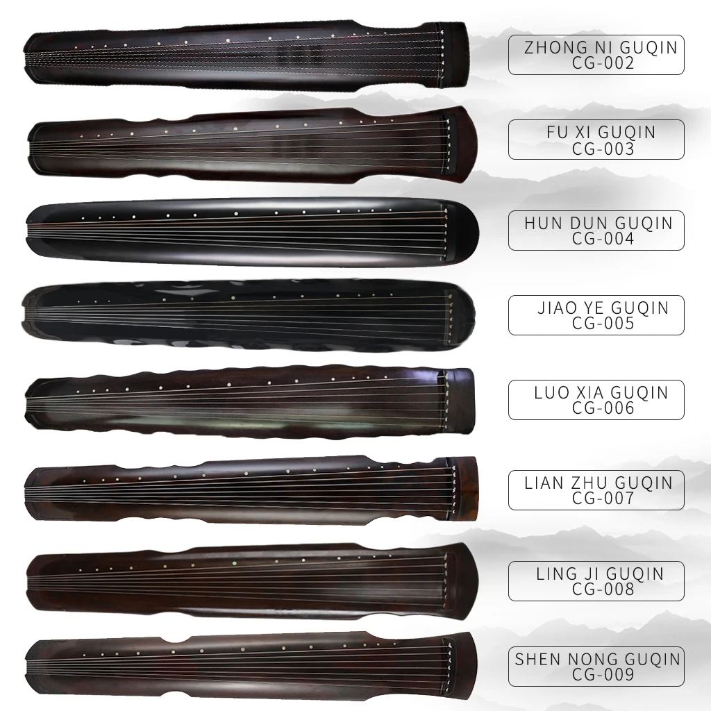 NAOMI Guqin Lingji -type Old Paulownia Wood Guqin Beginner Performance Level 7 Strings Ancient Zither With Accessories