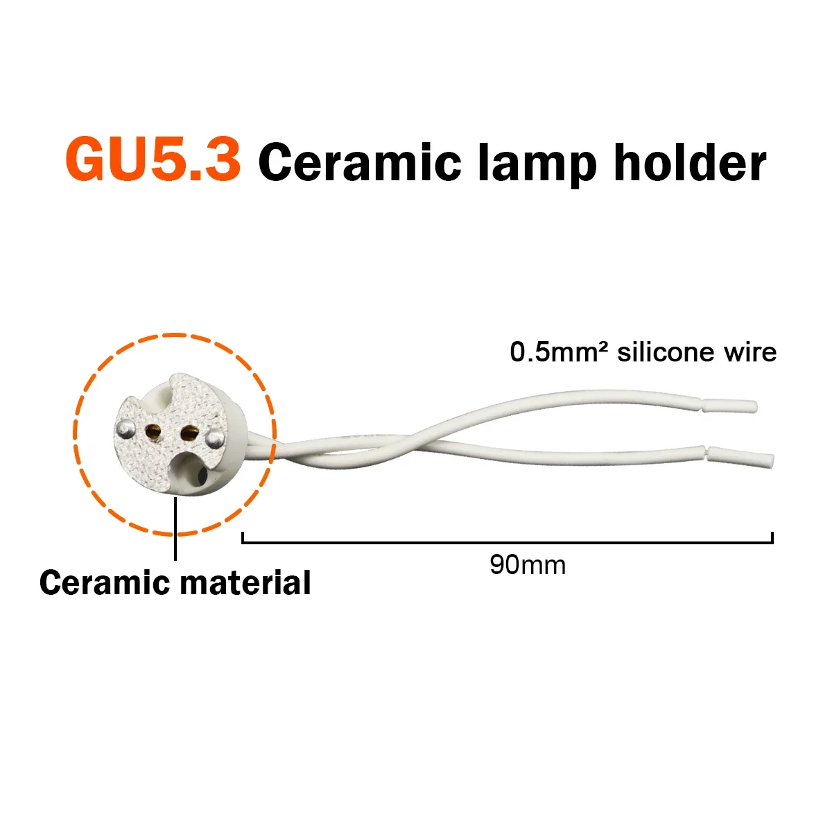 GU5.3 ceramic base