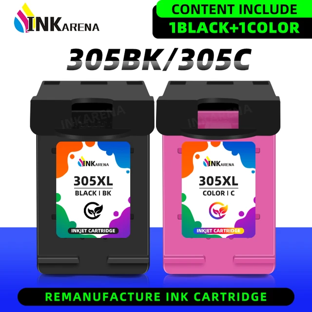 black/Tricolor For HP305XL hp305xl Refilled Ink Cartridge For HP DeskJet  2700 2710 2720 2721 2724 4110 4120 4122 4130 Printer