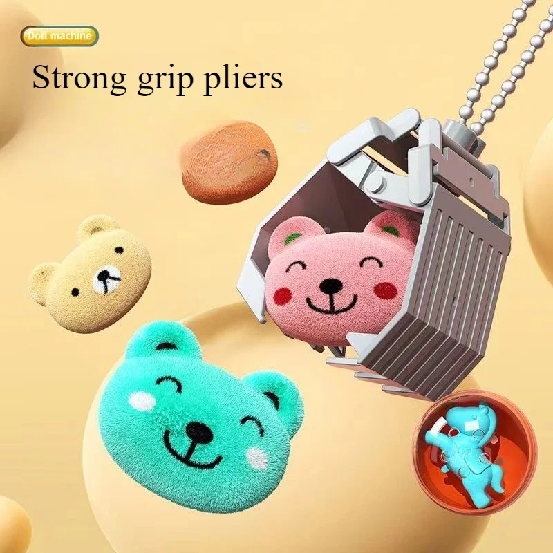 Children's Claw Machine Small Household Coin Clip Toy Machine Boys and Girls Mini Game Equipment Vending Machine Grab Prize Toys 3