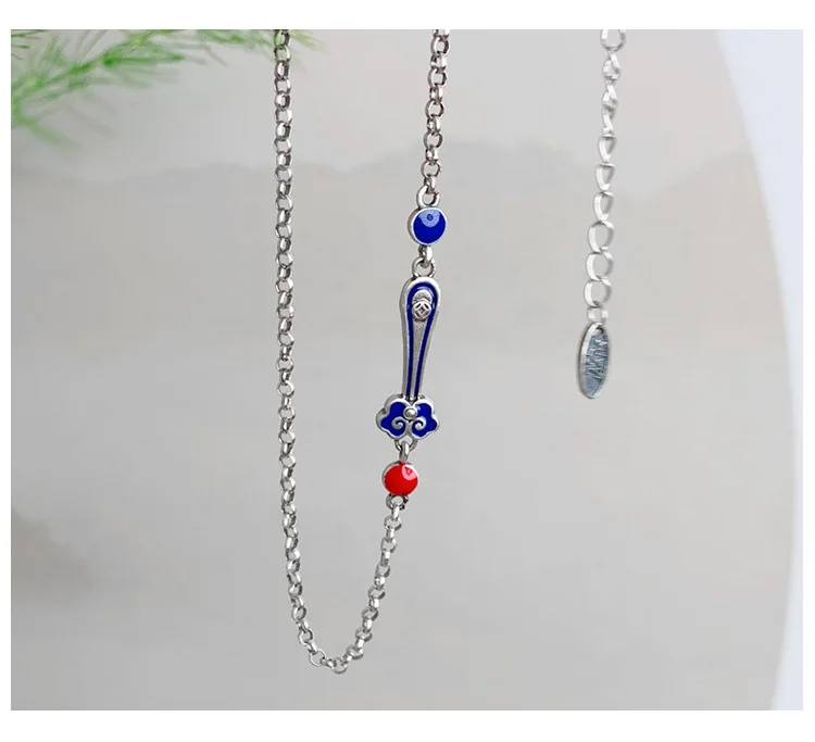 Antique Silver Ruyi Necklace