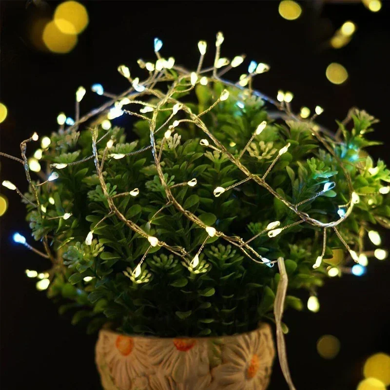 USB Firecrackers LED String Lights 8 Modes Remote Control Garland Fairy Lights Wedding Party Christmas Garden Home Decorations led string lights decorative lights string lights led fairy lights