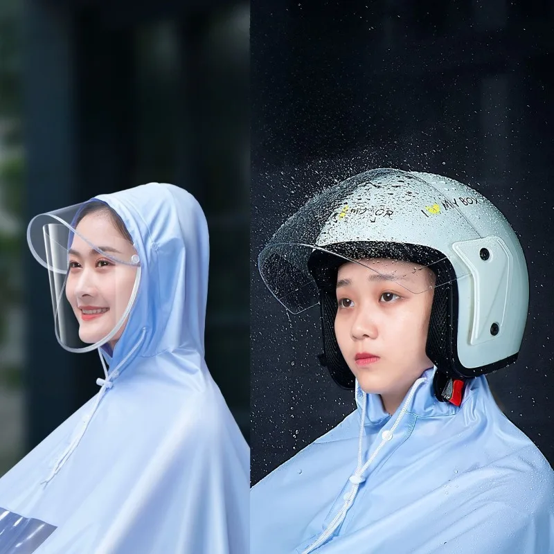Motorcycle Riding Raincoat Waterproof New Full-body Raincoat for Men and Women Increased Thickened Adult Poncho